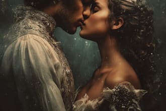 design erotic fantasy romance book cover for kdp