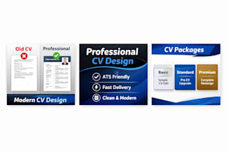 professionally format and design your CV or resume