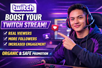 grow your twitch stream with real viewers