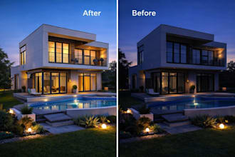 do luxury real estate and airbnb photo editing hdr blending