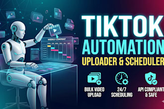 build a tiktok automation bot for content uploading and scheduling