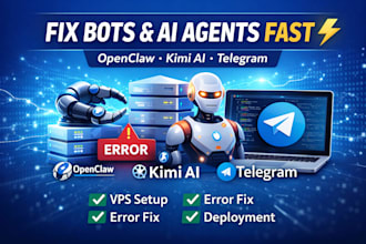 fix openclaw kimi ai agent telegram bot  vps deployment issues