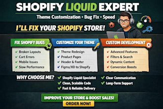 build fix shopify liquid custom coding for theme customization bug fix