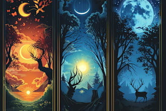 draw custom tarot card, zodiac, oracle, playing card, tcg with box design