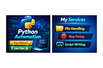 create python scripts for automation and tasks