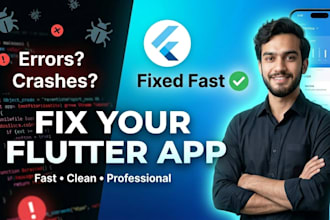 fix flutter app bugs and errors quickly and efficiently