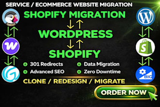 clone wix migrate shopify to godaddy squarespace ecwid woocommerce to shopify