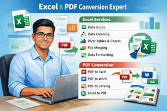 convert PDF to CSV, word or excel with full accuracy