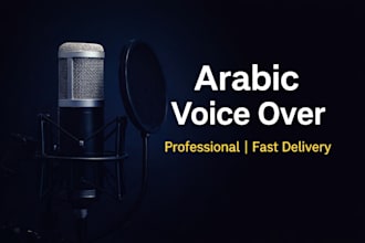 record a professional arabic voice over in msa or moroccan dilect
