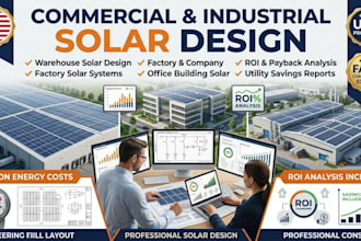 design commercial industrial solar systems with ROI analysis