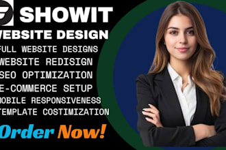 design a modern showit website for your business