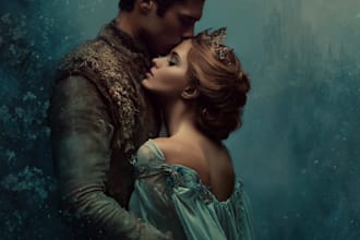 design erotic fantasy romance book cover for kdp