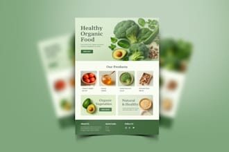 design proportional food flyer