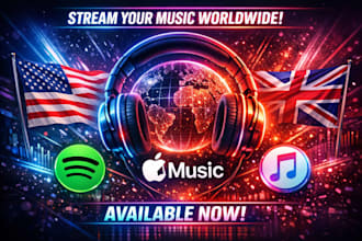 usa UK spotify music promotion apple music itunes music promotion