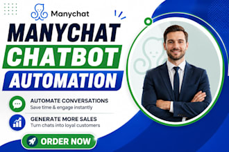 build manychat chatbot automation