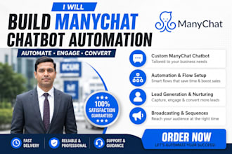 build manychat chatbot automation