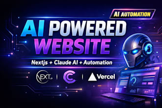 create a nextjs website with ai automation using claude