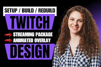 setup twitch, kick, youtube streaming packs, twitch overlay branding kick logo