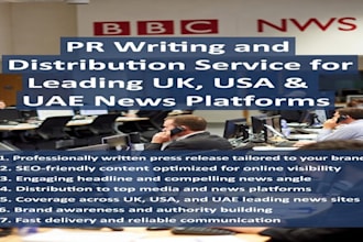 pr writing and distribution service for leading UK, USA and uae news platforms