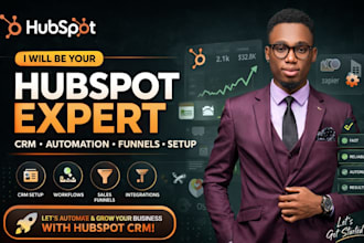 be your hubspot CRM expert for automation sales funnel
