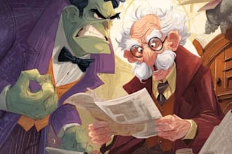 draw comic book illustration as a comic book illustrator
