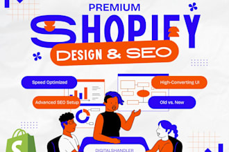 design shopify store, redesign shopify website and shopify dropshipping SEO