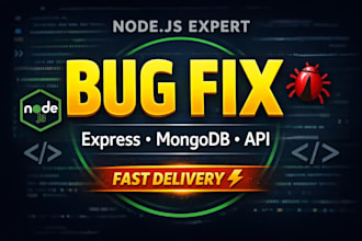 fix node js backend bugs and API issues fast