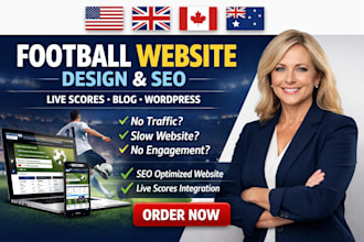 create football website soccer website wordpress football blog SEO live scores