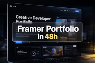build stunning framer portfolio website interactive and responsive