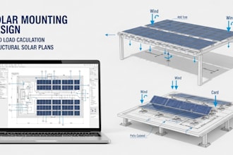 design solar mounting system and roof structural calculations