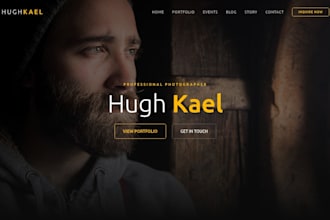 design a personal brand website photographers and cameramen