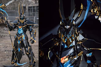 create realistic full cosplay creation ,fantasy armor for film, games and larp