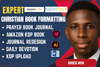 edit christian book format christian ebook, prayer book, daily devotion indesign