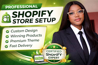 setup your shopify store or shopify website