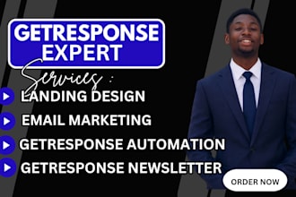 be your getresponse expert getresponse landing page newsletter email automations