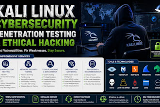 do kali linux cybersecurity, penetration testing and ethical hacking tasks