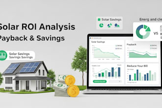 calculate solar ROI payback and electric bill savings plan solar savings report