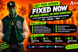 fix fivem esx qbcore lua script errors and bugs