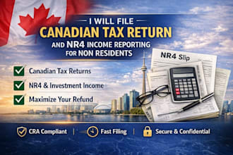 file canadian tax return and nr4 income reporting for non residents
