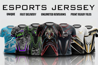 design custom esports jersey for organizations and teams
