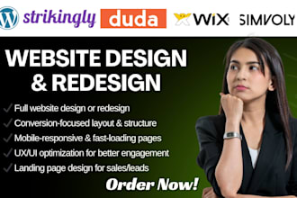 build converting strikingly website duda design carrd simvoly wordpress redesign