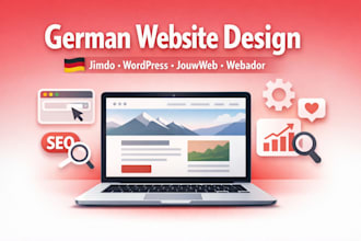 german jimdo website design and redesign deutsch jouwweb webador wordpress seo