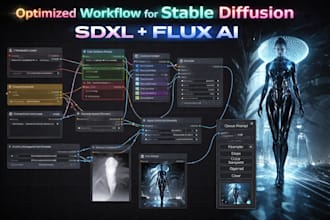 custom comfyui workflow for stable diffusion sdxl and flux ai