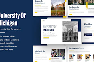 design university style educational presentation using powerpoint and keynote