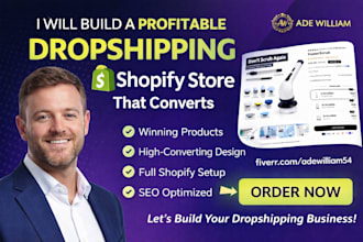 build one product shopify store, ecommerce product landing page design