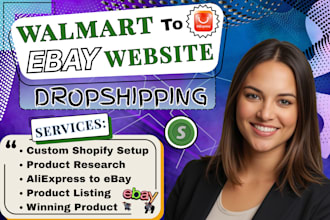 do amazon walmart to ebay dropshipping product research listing and shopify