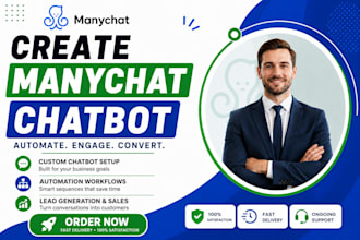 build and create manychat chatbot