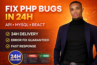 fix PHP bugs,mysql errors, API integration and website bugs fast