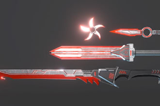 3d weapon 3d sword 3d props armor 3d cosplay assets 3d gun dagger for printing
