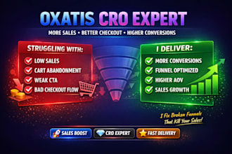 boost oxatis store conversion rate optimization and sales funnel